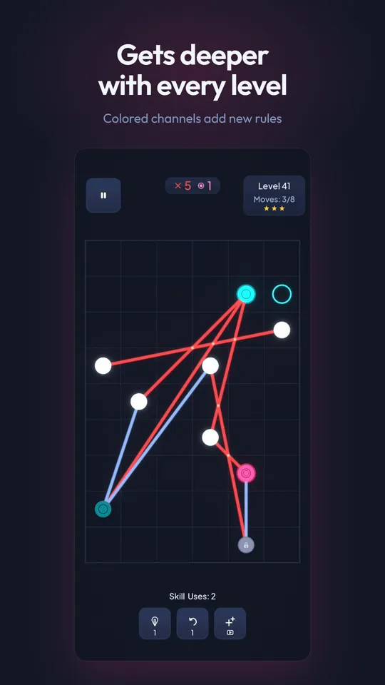 Laser Grid Untangle screenshot 2